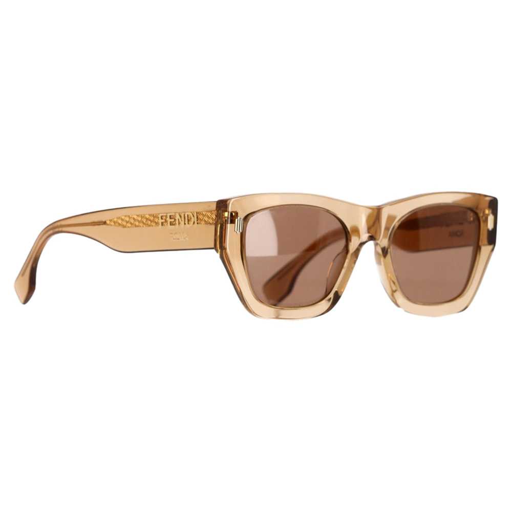 Product Details Fendi Brown Roma Cat-Eye Sunglass… - image 1