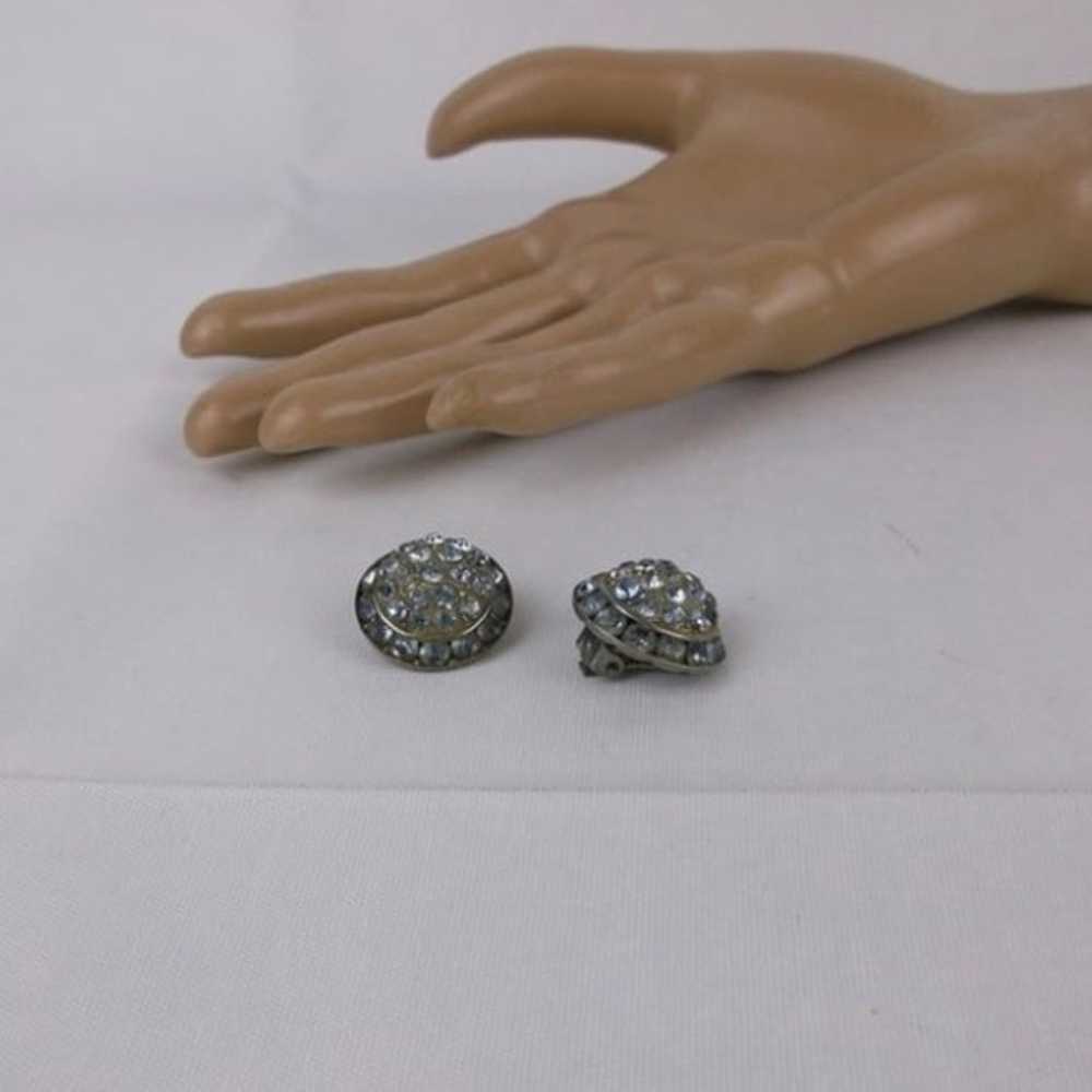 Stunning Vintage 1930s Art Deco Rhinestone Earrin… - image 2