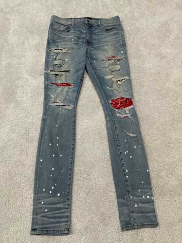 Amiri denim patch jeans - Gem