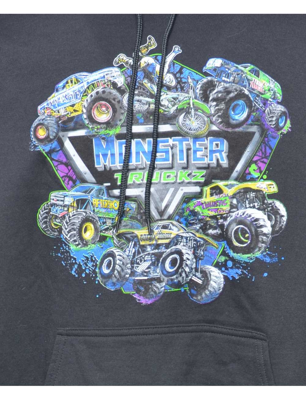 Monster Truckz Printed Hoodie - XL - image 3