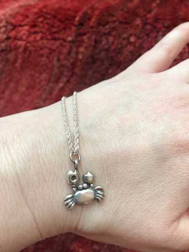 Unknown Silver Sterling silver Cancer Crab Necklac