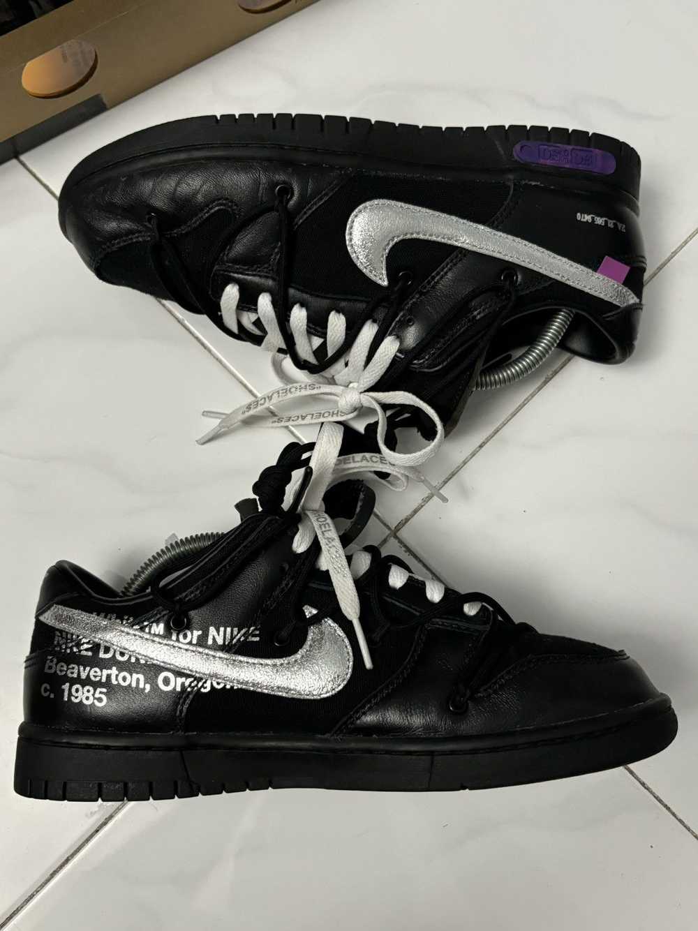 Nike × Off-White Nike Dunk Low Off White Lot 50 - image 11