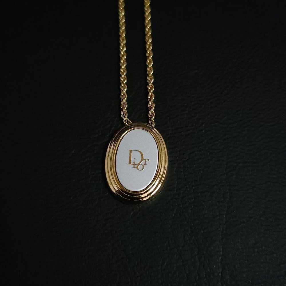 【Excellent Condition】Dior Necklace Circle Plate L… - image 2