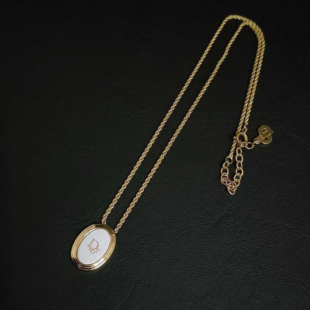 【Excellent Condition】Dior Necklace Circle Plate L… - image 6