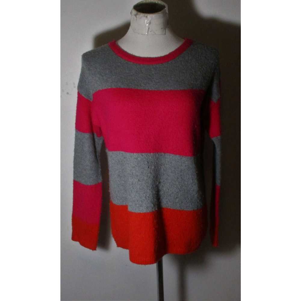 Vintage Women's C&C CALIFORNIA Gray Red Wool Blen… - image 1