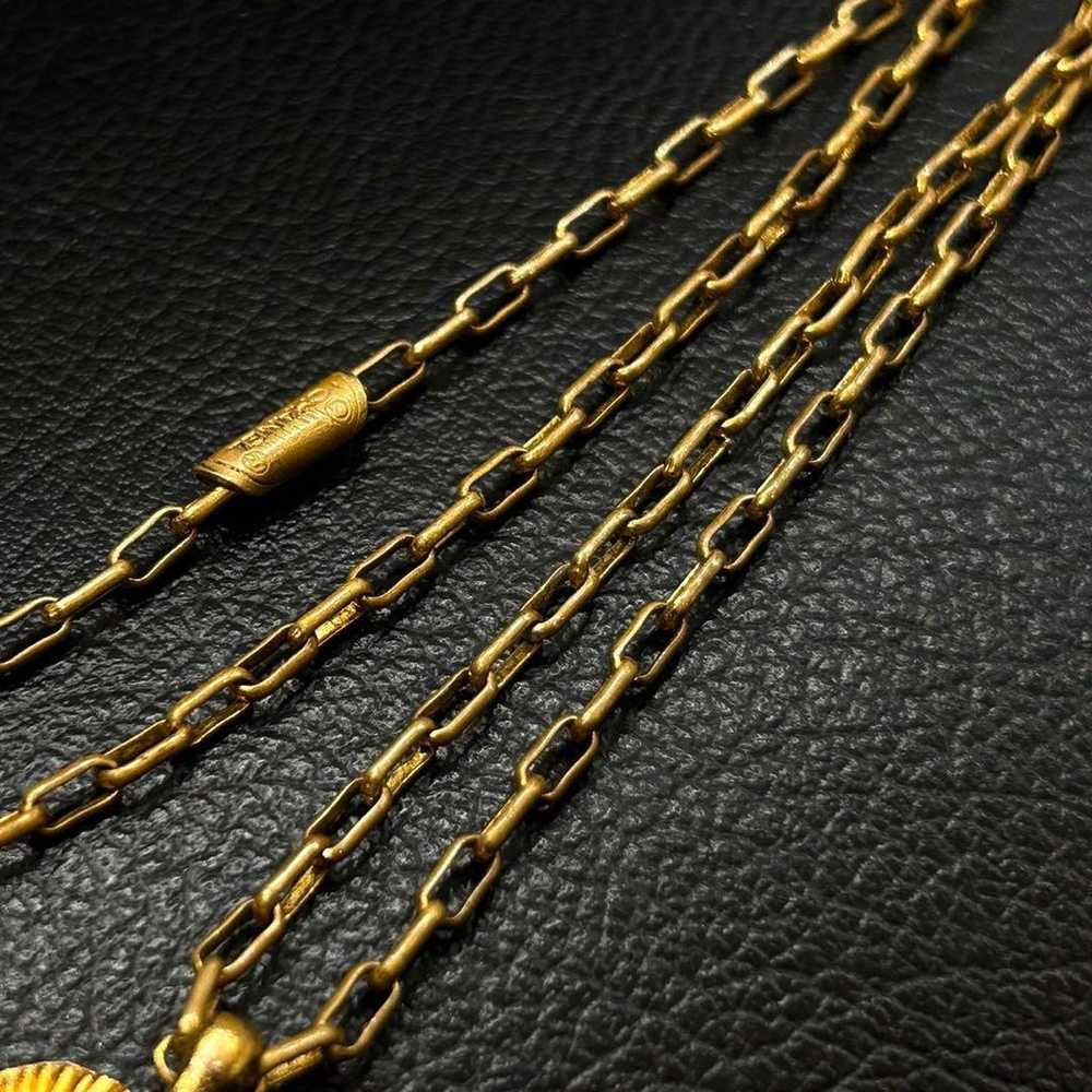 CHANEL Coco Mark Necklace / Vintage / Gold - image 5