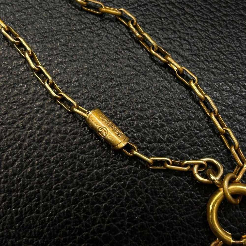 CHANEL Coco Mark Necklace / Vintage / Gold - image 6