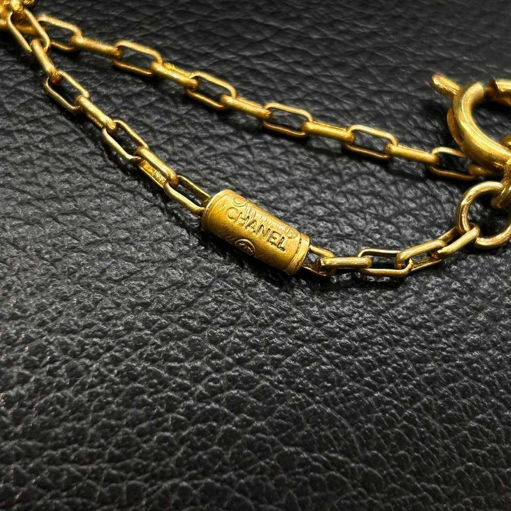 CHANEL Coco Mark Necklace / Vintage / Gold - image 7