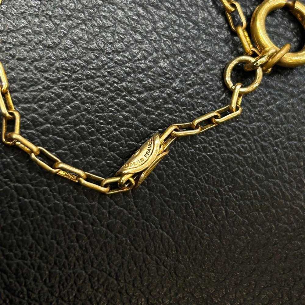 CHANEL Coco Mark Necklace / Vintage / Gold - image 8