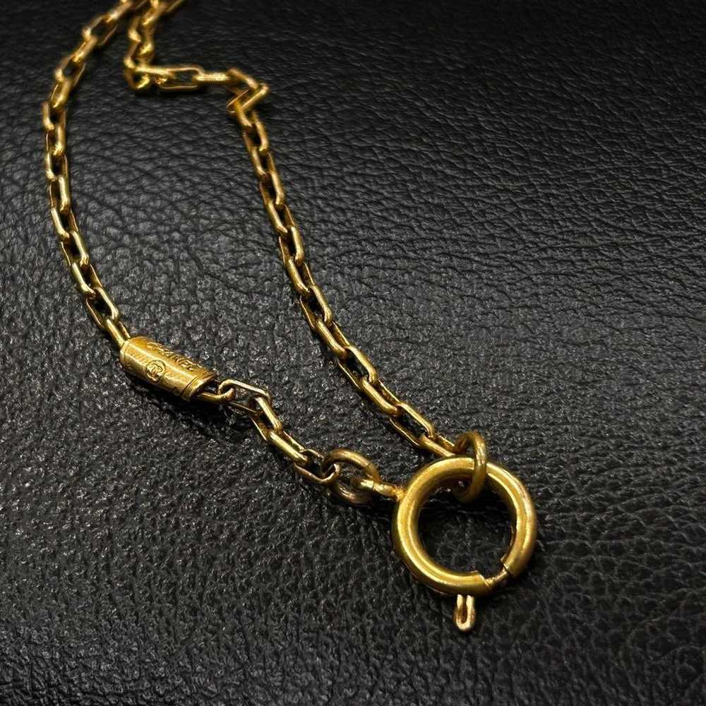 CHANEL Coco Mark Necklace / Vintage / Gold - image 9