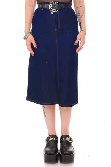 Vintage Y2K Dollhouse Denim Maxi Skirt - XS/S