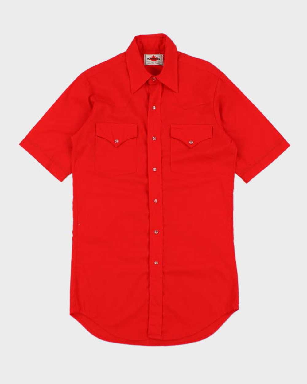 Vintage MWG 70s Red Western Shirt - S - image 1