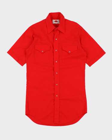 Vintage MWG 70s Red Western Shirt - S - image 1