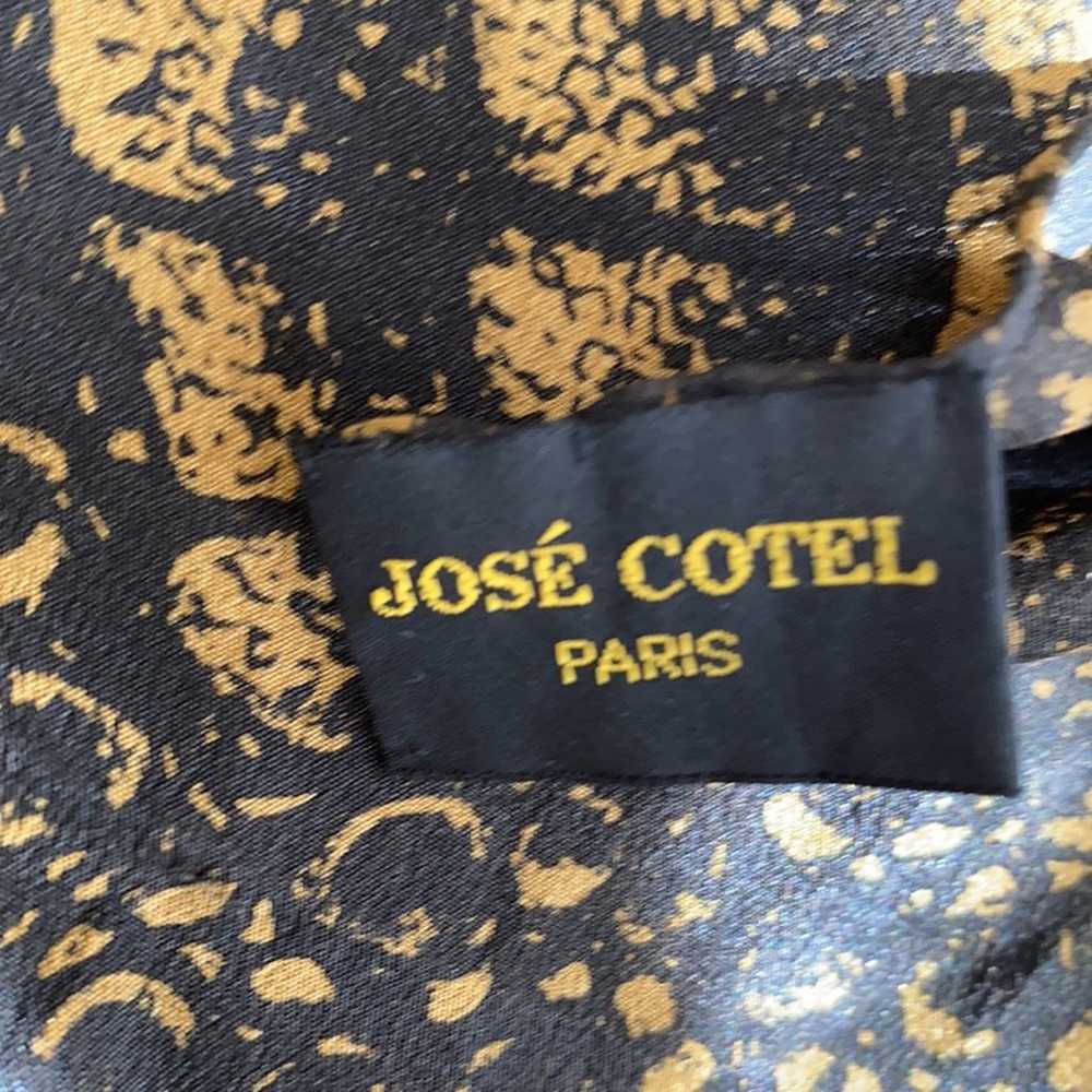 Vintage Jose Cotel Paris 100% Silk Scarf - image 7