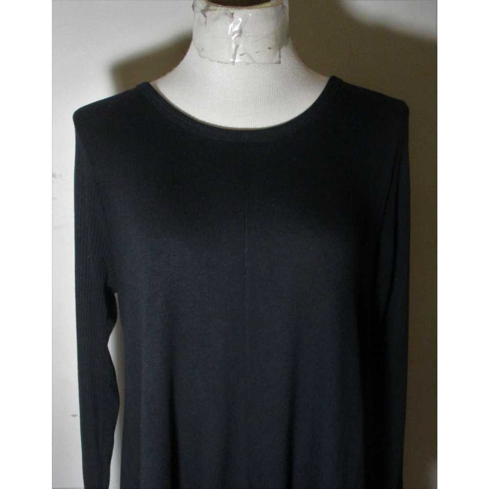 Vintage Women's COTTON INNOVATION Black Long Slee… - image 2