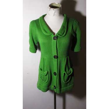 Vintage Women's 525 AMERICA Green Short Sleeve Ca… - image 1