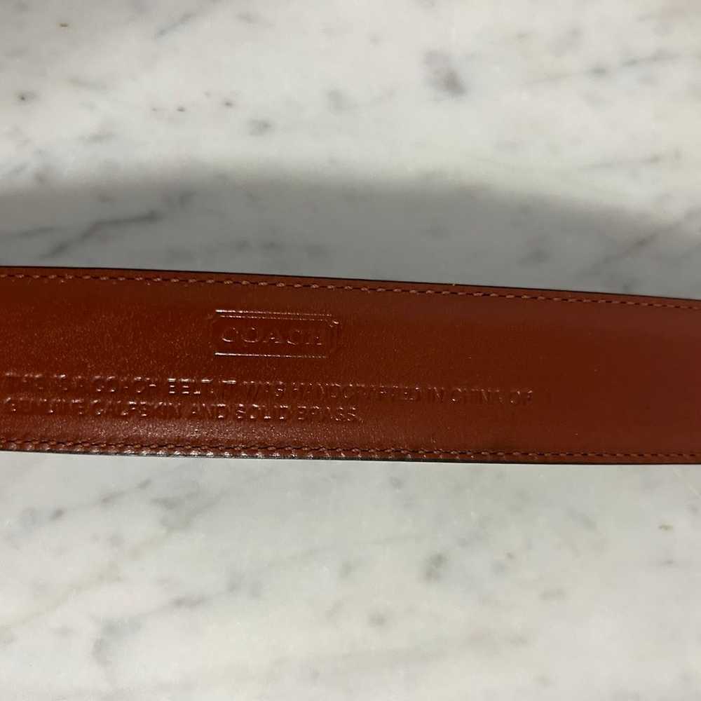 Vintage Coach Belt—Genuine Leather - image 5