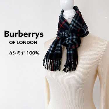 Rare Burberry of London Cashmere Nova Check Scarf 