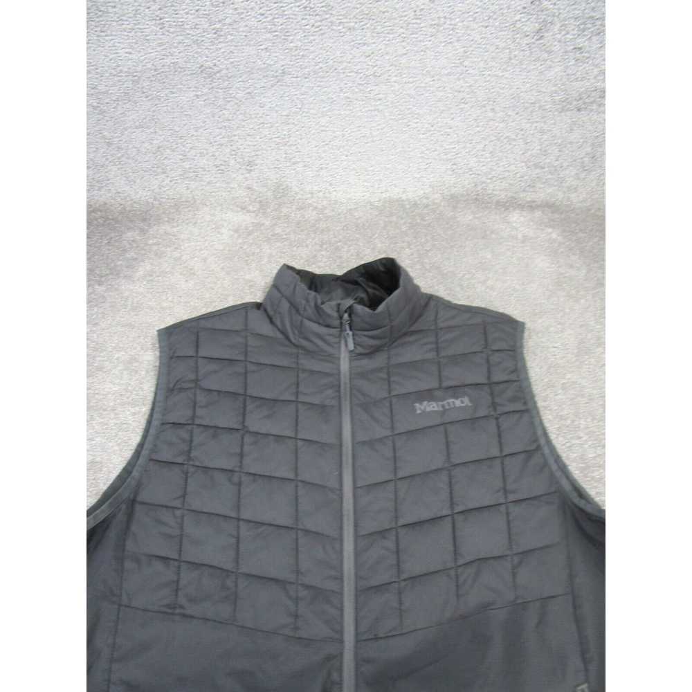 Marmot Marmot Vest Mens Xl Gray Quilted Mock Neck… - image 2