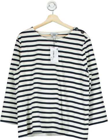 Eleven Loves Navy/White Striped Long-Sleeve Top U… - image 1