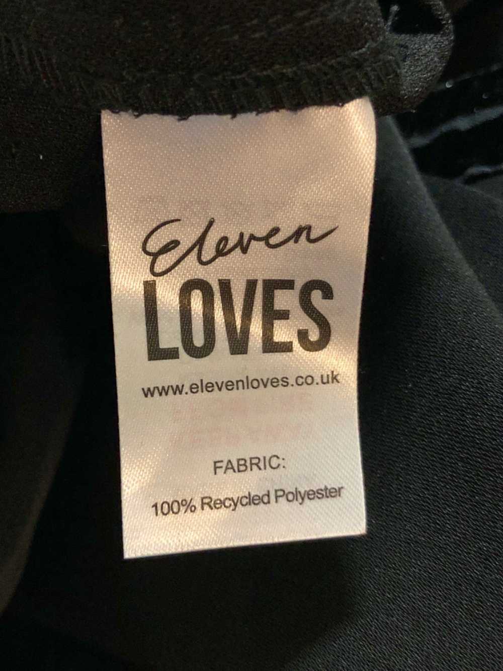 Eleven Loves Black Sequin Trim Trousers Size 12 - image 5