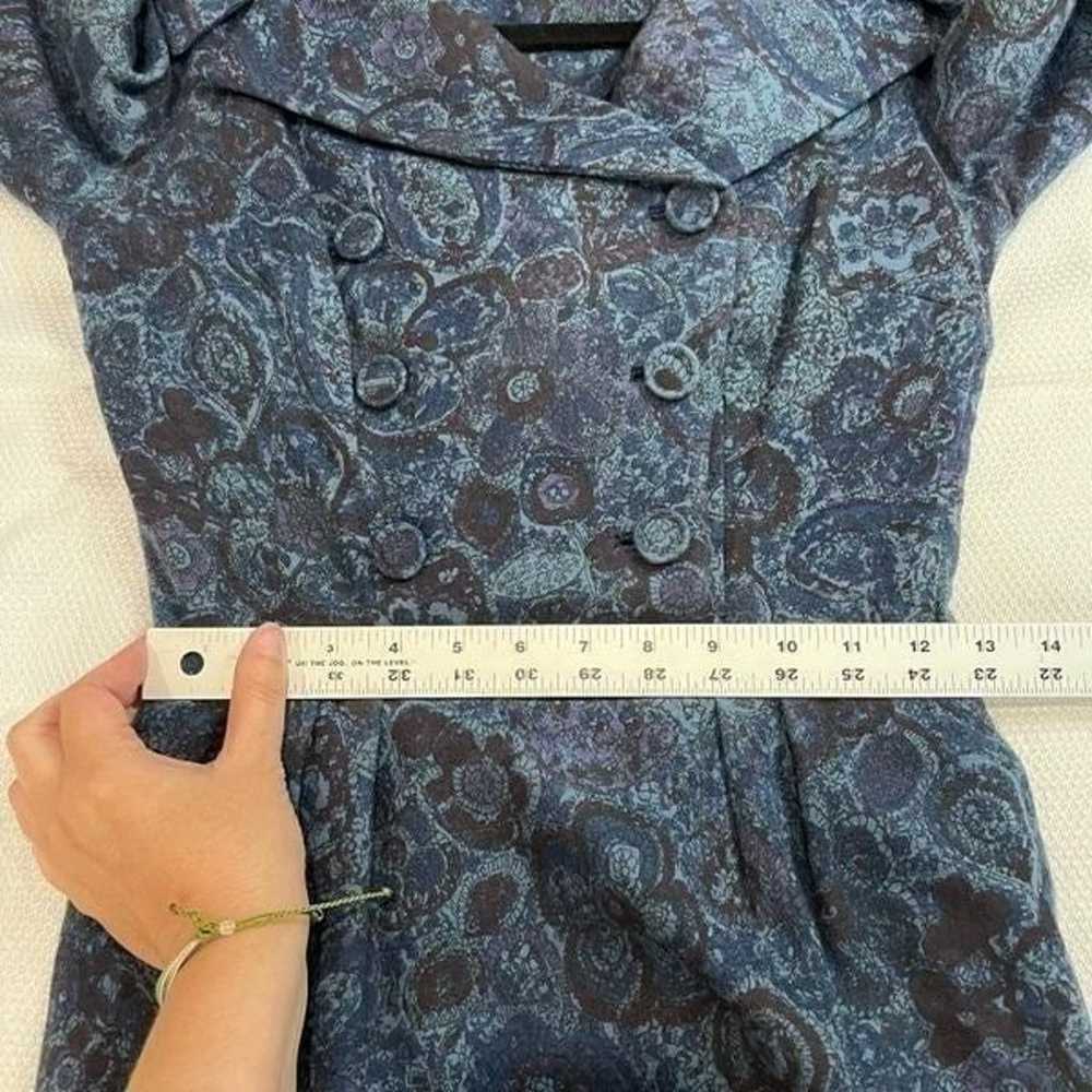 Vintage Donte Originals Blue Paisley Floral Secre… - image 10