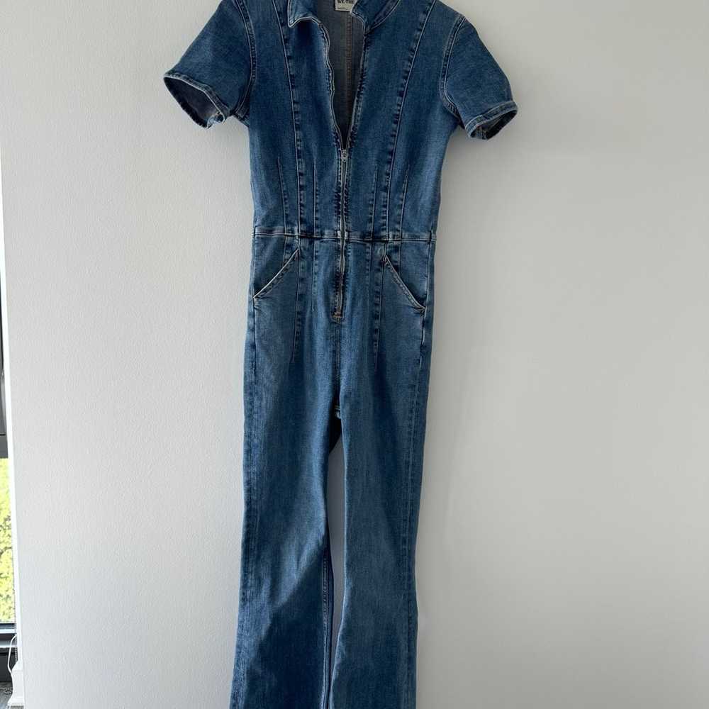 Free People Jayde Denim Jumpsuit S - image 6