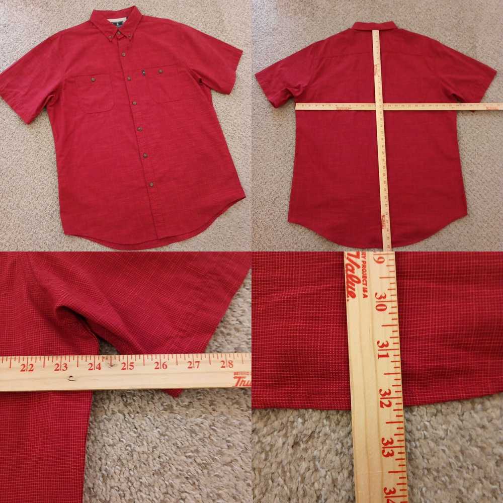 Vintage GH Bass Shirt Mens Large Red Plaid Short … - image 4