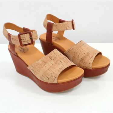 Vintage Kork-Ease Wedge Platform Sandals Womens Ke