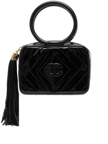 CHANEL Pre-Owned 1990 Tassel Chevron tote bag - Bl