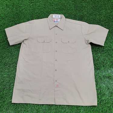 Dickies DICKIES Button Shirt XL 26x32 Beige - image 1