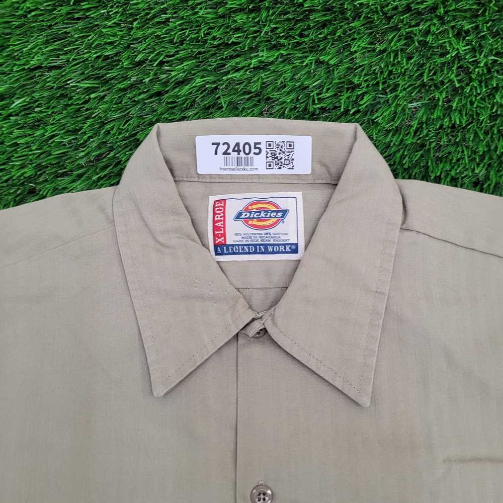 Dickies DICKIES Button Shirt XL 26x32 Beige - image 5