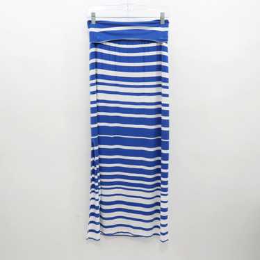 Athleta Athleta Maxi Skirt Womens XS Striped Blue… - image 1