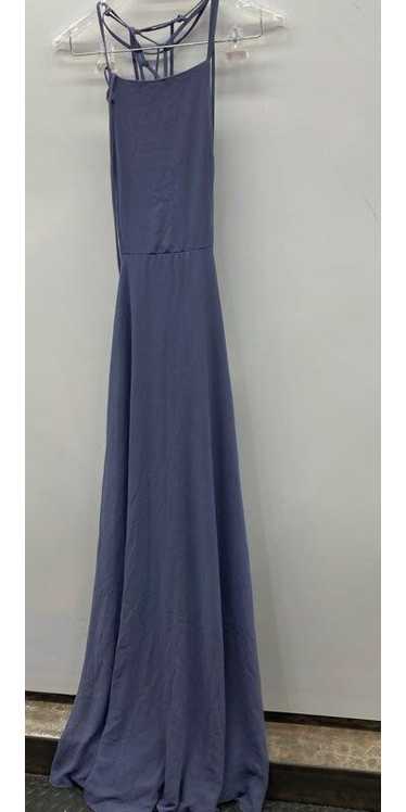 Lulus Women's Blue Dreamy Romance Slate Maxi Forma