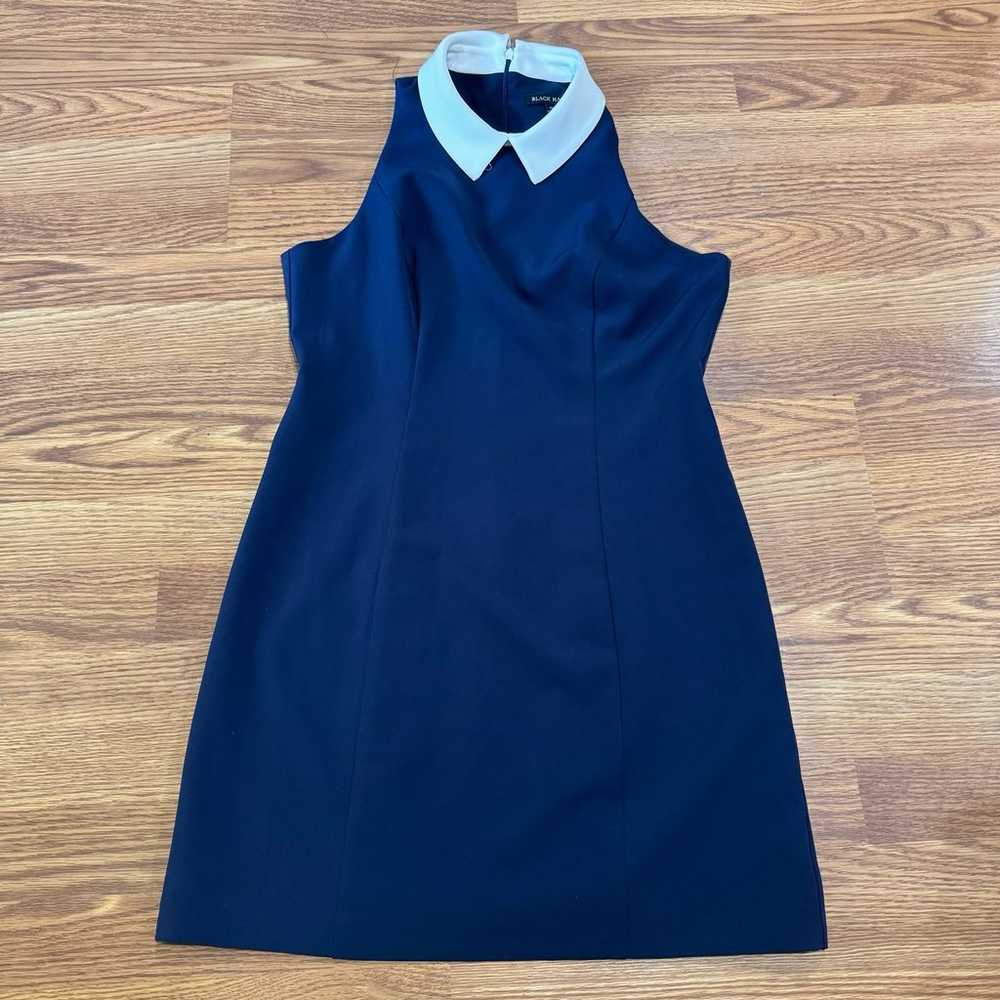 Black Halo navy blue Nicole Sleeveless Dress size… - image 7