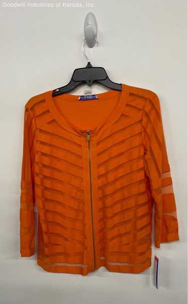 PETER NYGÅRD Orange Zipped Blouse NWT- Size S