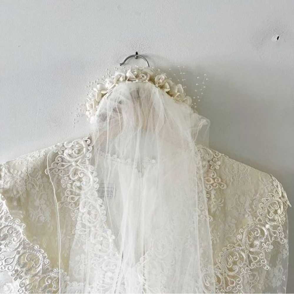 Jessica McClintock Bridal Vintage 80’s Wedding Dr… - image 6