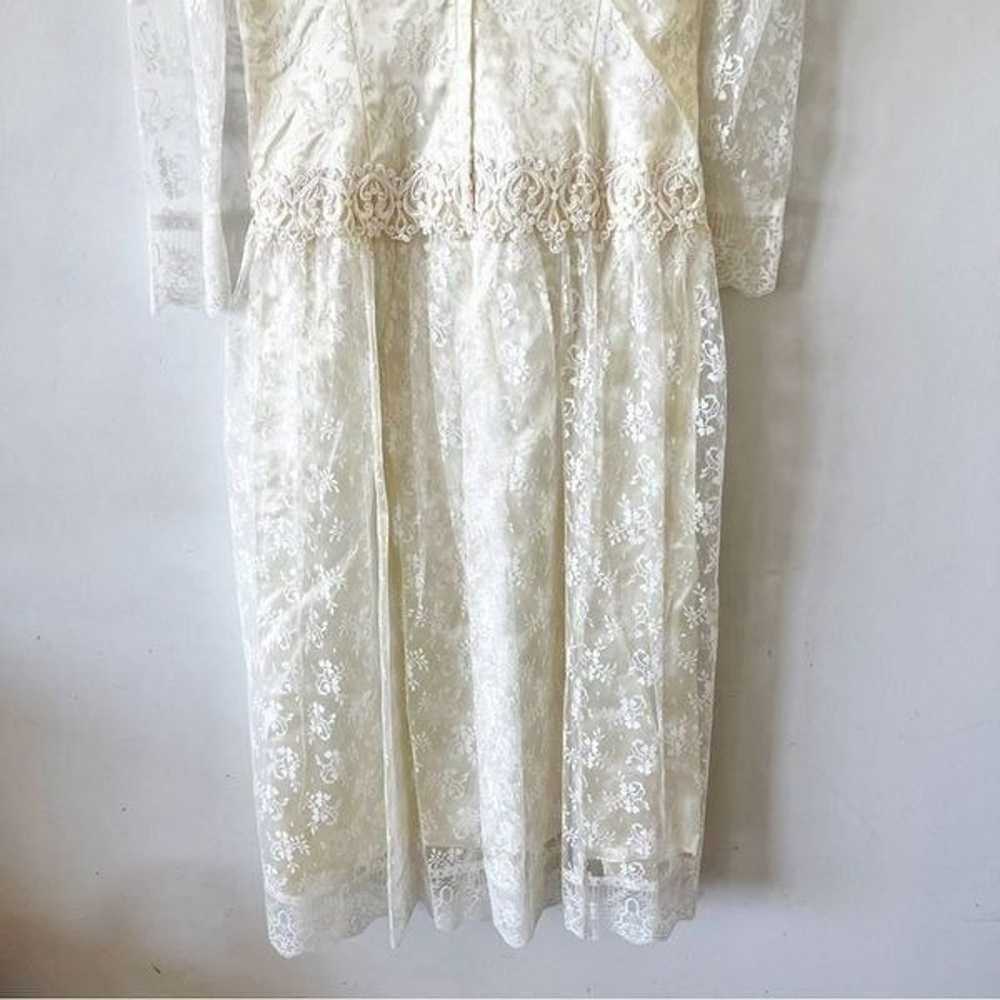 Jessica McClintock Bridal Vintage 80’s Wedding Dr… - image 8