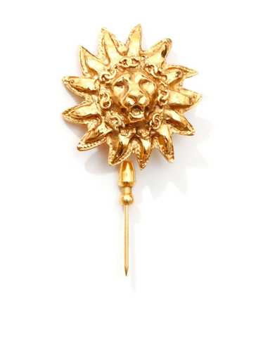 Chanel vintage lion brooch - Gem