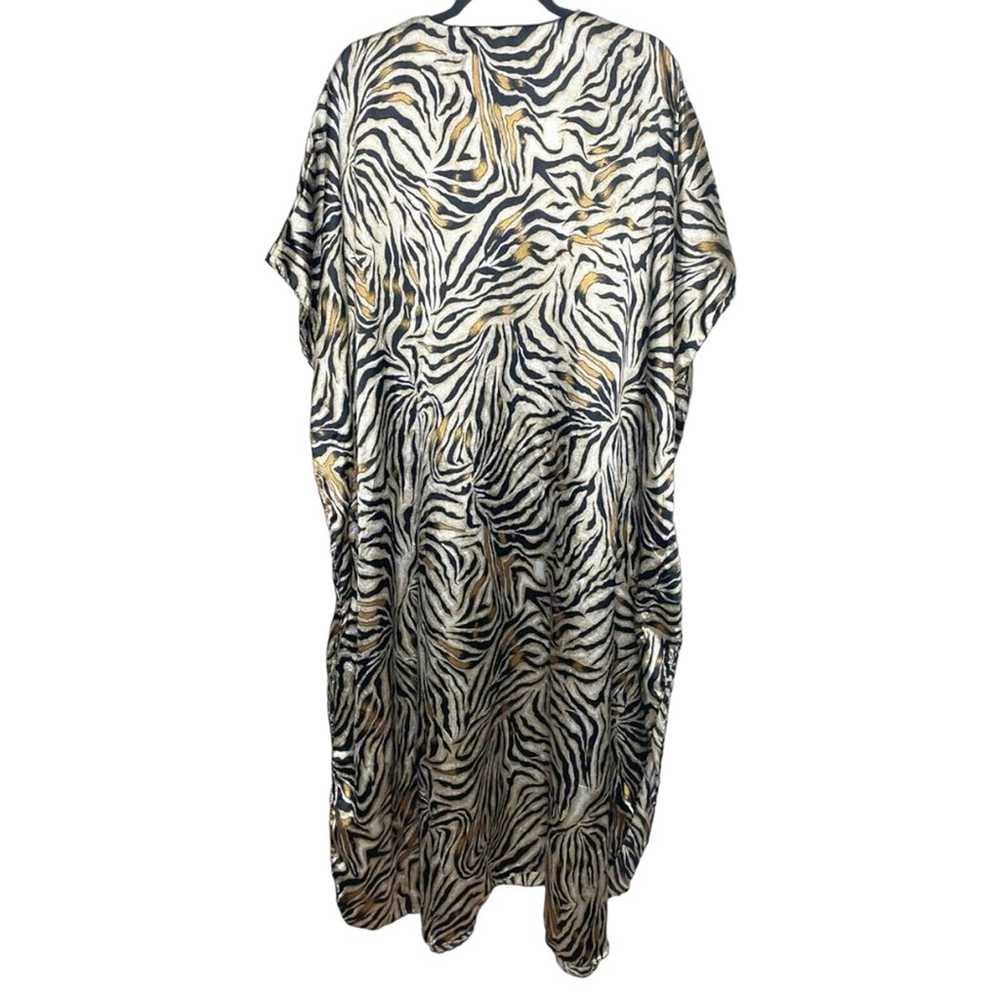 WINLAR Vintage zebra animal print long flowy caft… - image 2