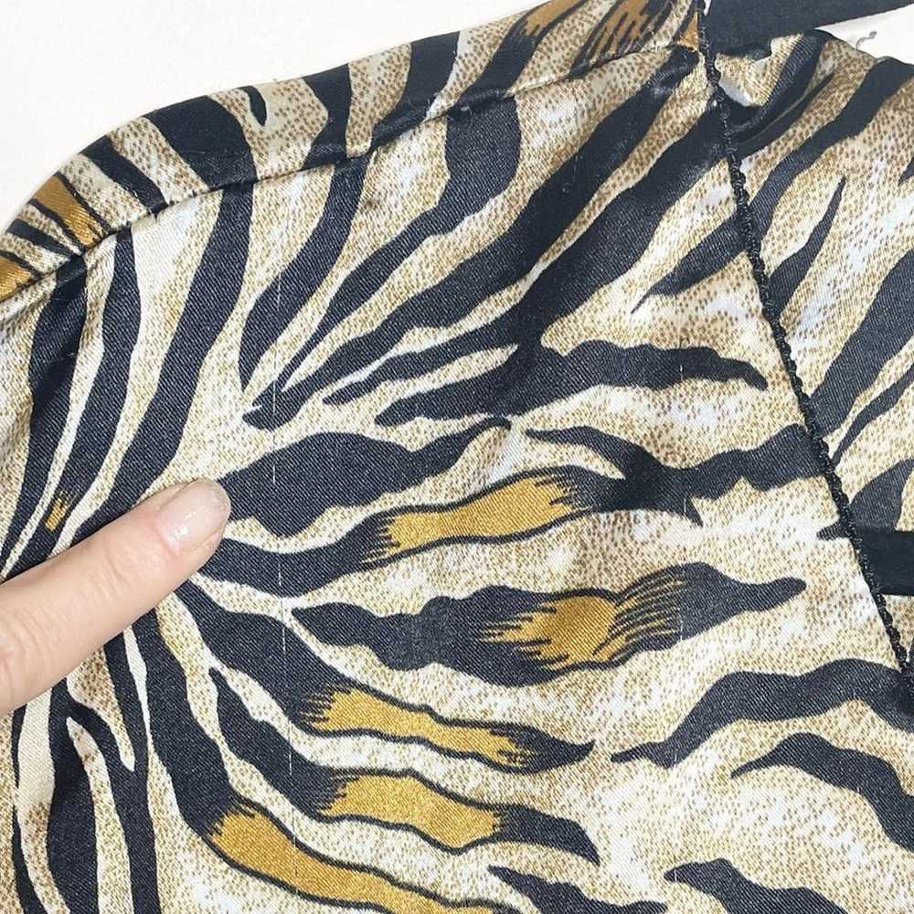 WINLAR Vintage zebra animal print long flowy caft… - image 3