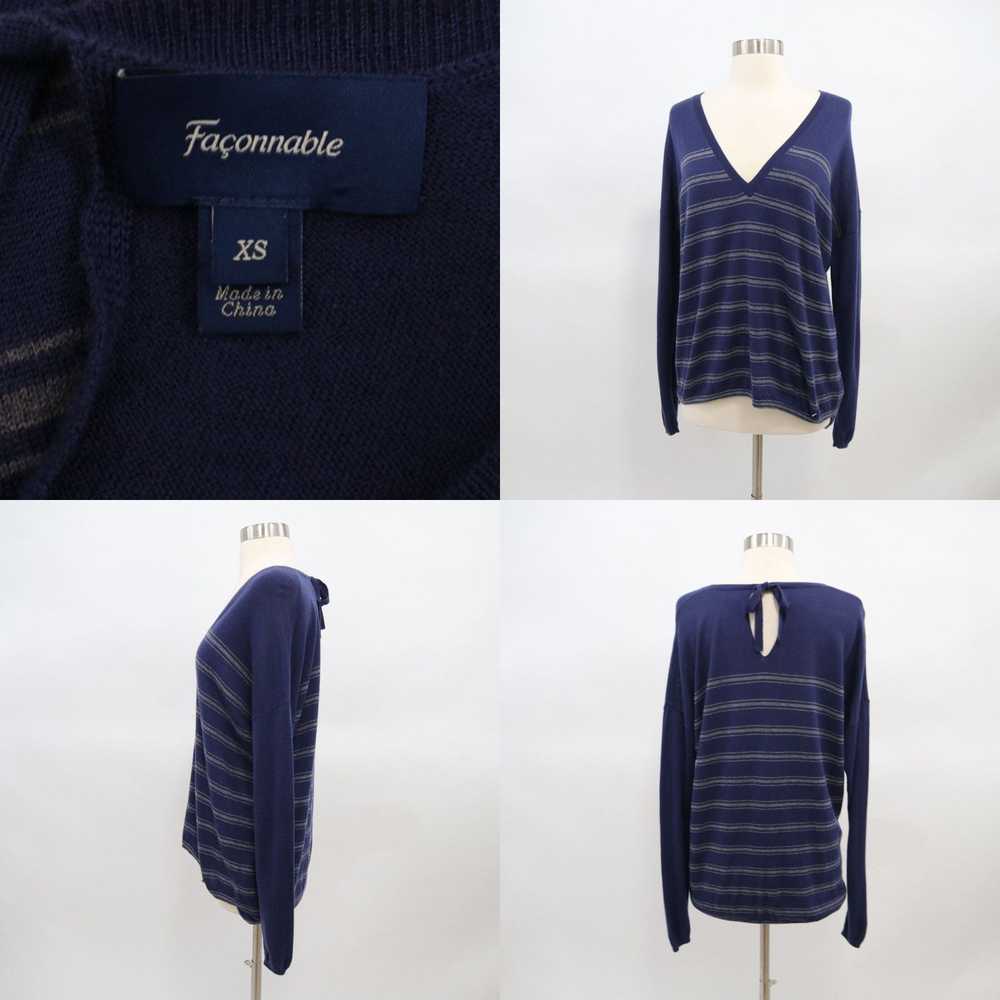 Vintage Faconnable Sweater Pullover Wool Cashmere… - image 4