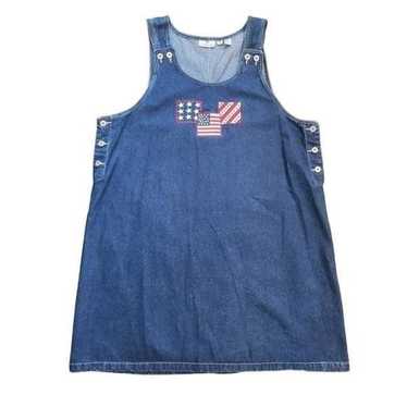 Sunshine Apparel Dress Women's 3X Denim Jumper Am… - image 1