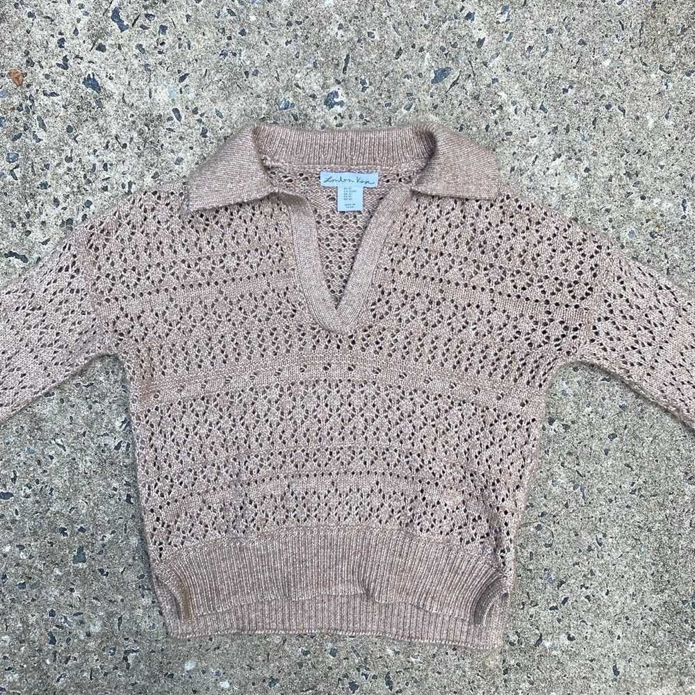 Crochet collared sweater - image 2