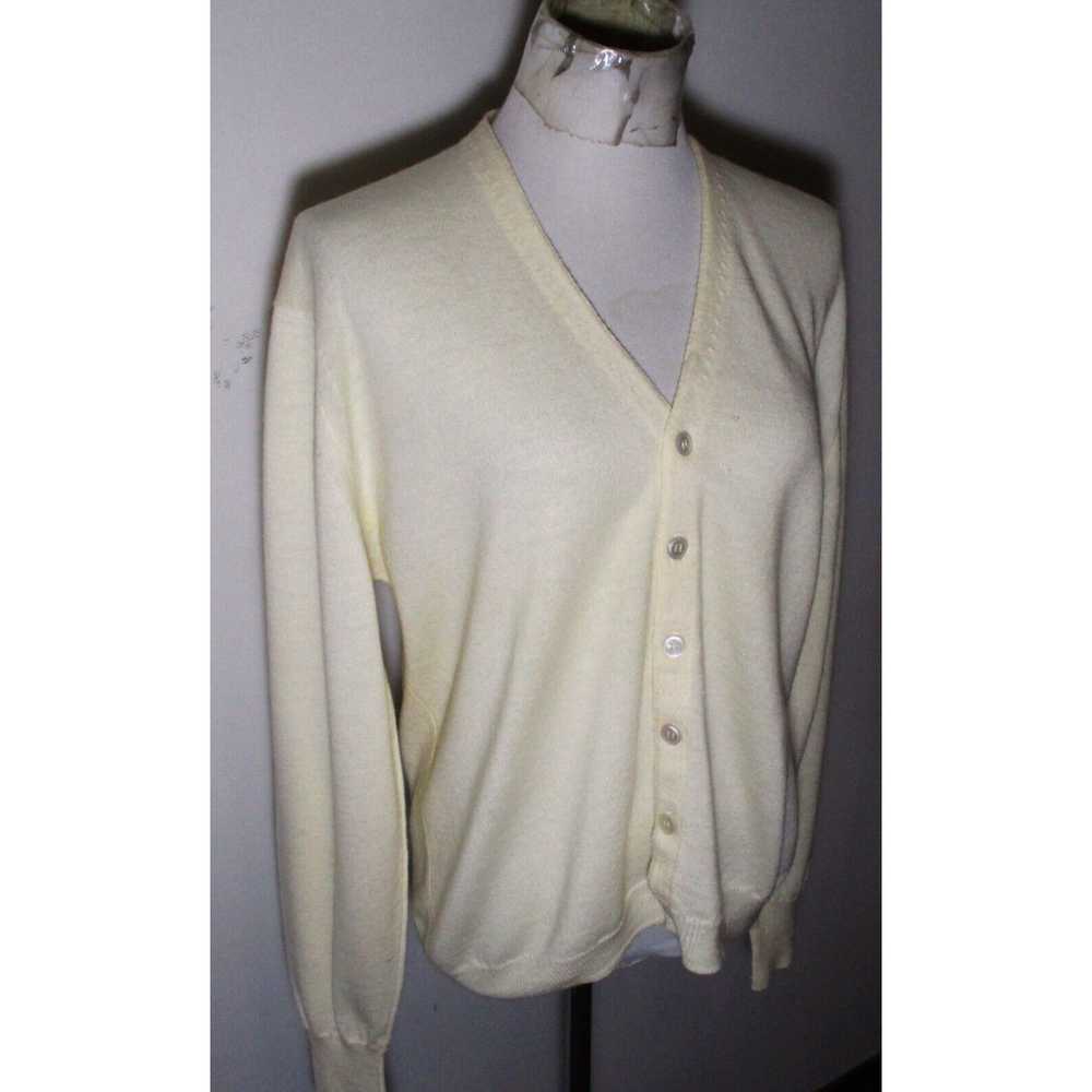 Vintage Women's VIYELLA Ivory Beige Wool Cardigan… - image 3