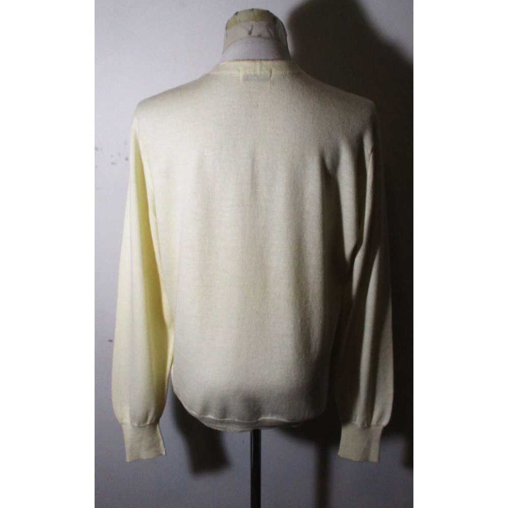 Vintage Women's VIYELLA Ivory Beige Wool Cardigan… - image 5