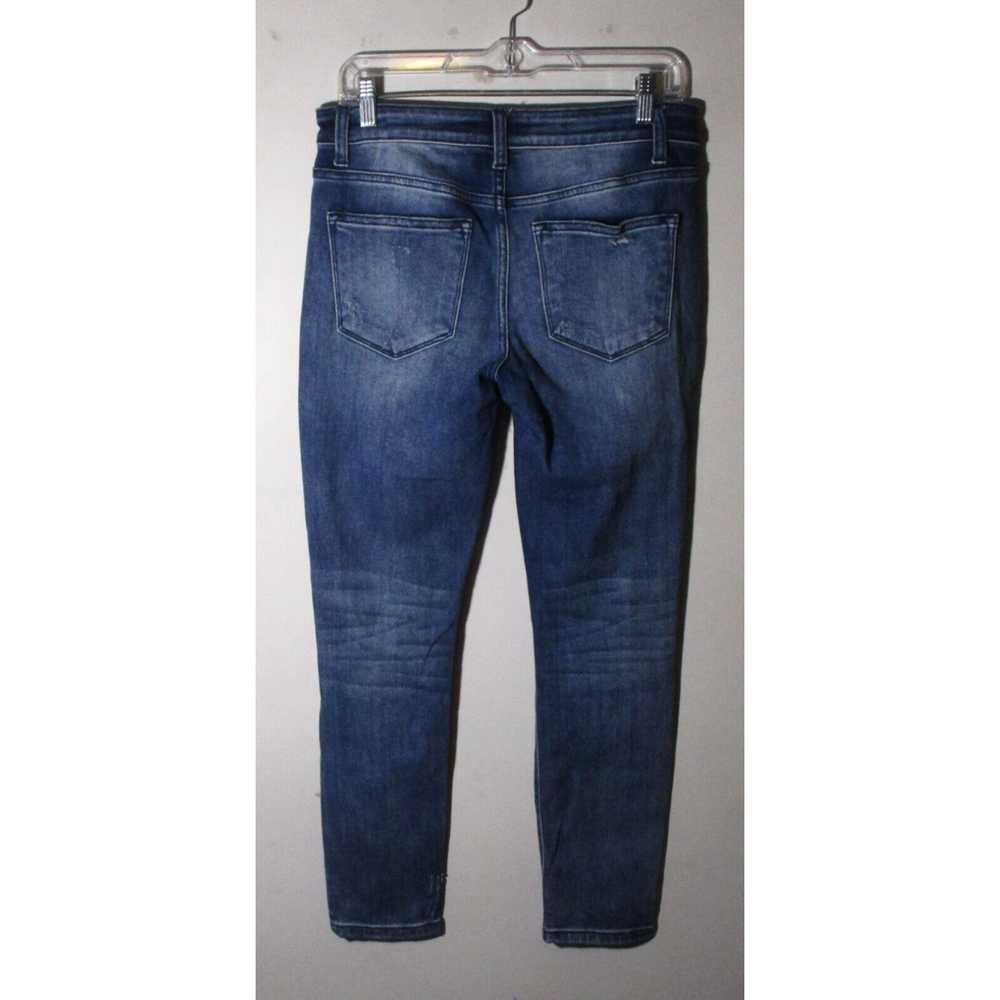 Vintage Women's VERVET Blue Skinny Distressed Den… - image 3