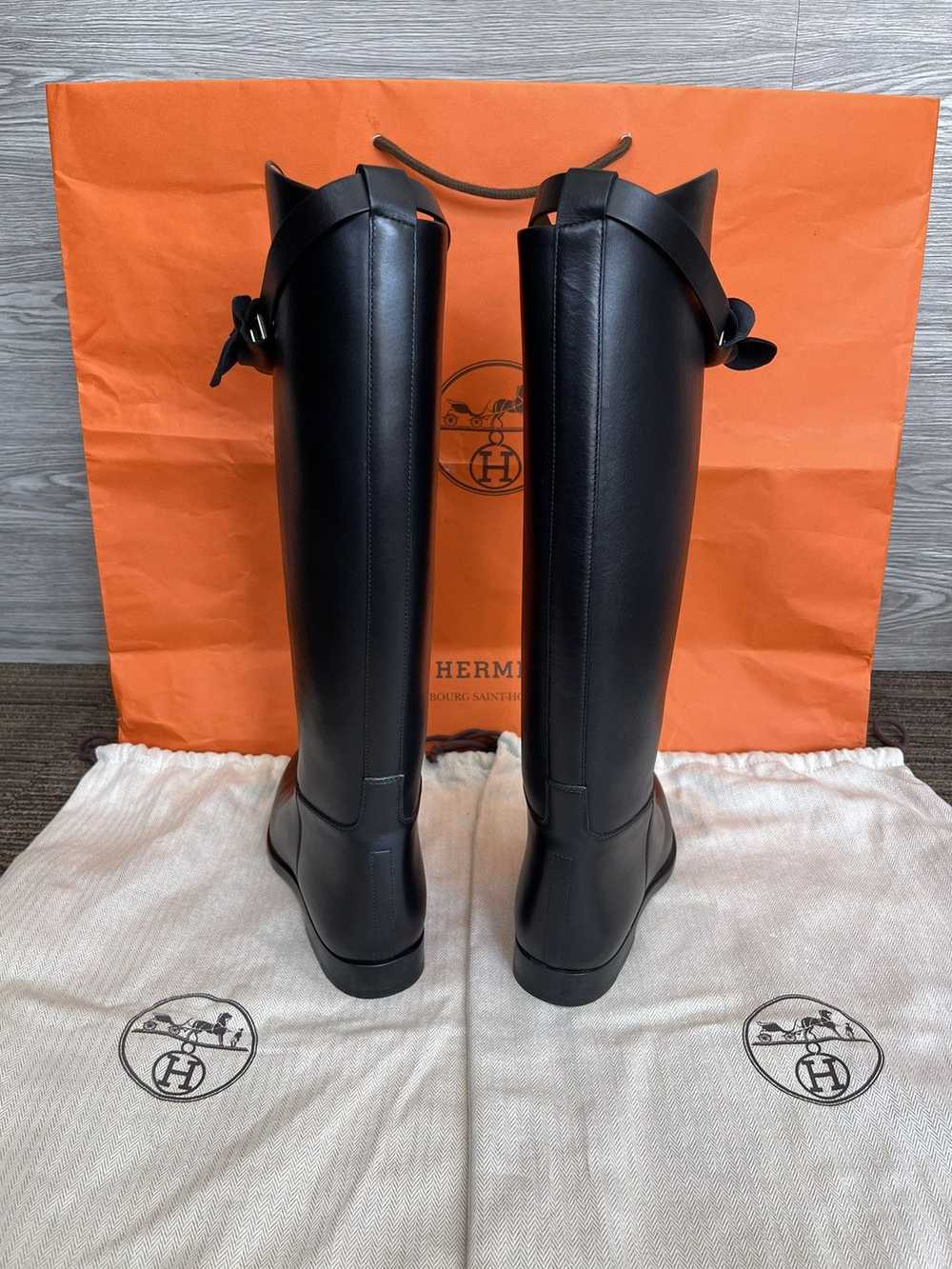 Hermes Hermes jumping short ee boots Black sz 37 - image 5