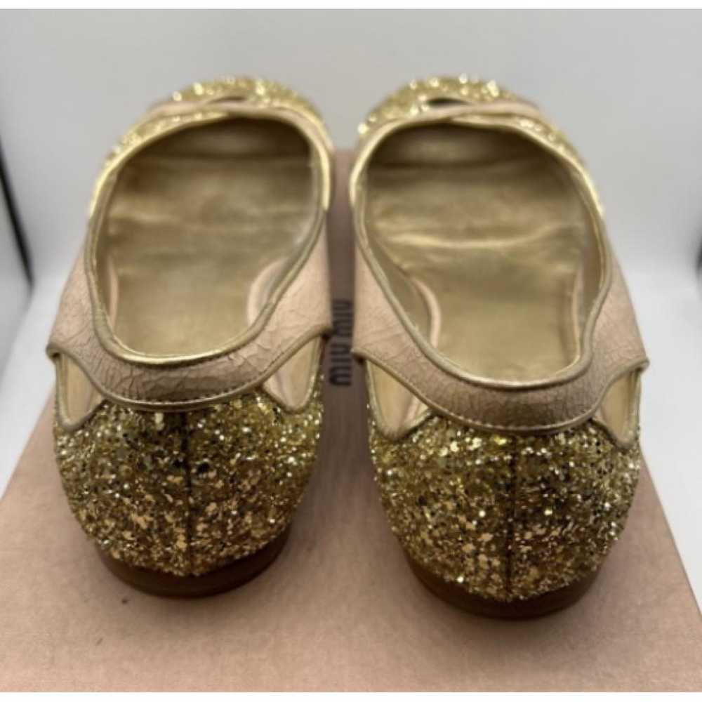 Miu Miu Glitter ballet flats - image 5