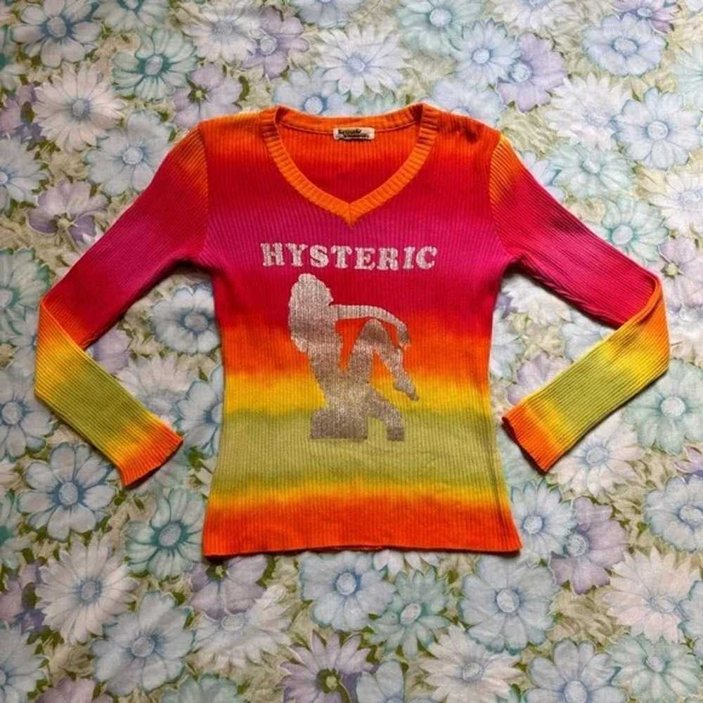 - rare hysteric glamour rainbow knit & silver wom… - image 1